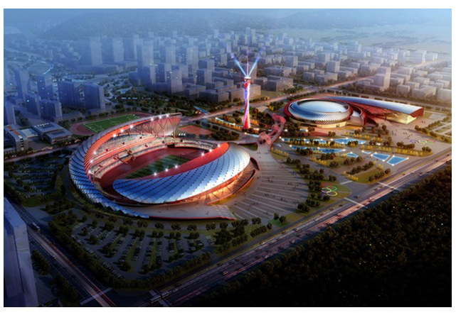 蚌埠奧體中心整體效果圖 蚌埠奧體中心整體效果圖